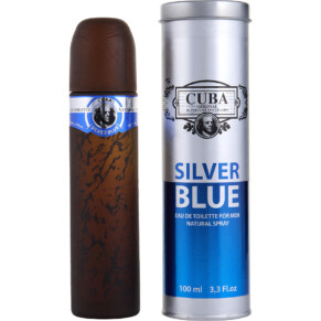 Nước hoa, dầu thơm Cuba Silver Blue Eau De Toilette Spray 100 ml