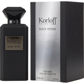 Nước hoa, dầu thơm Korloff Private Black Vetiver Eau De Toilette Spray 60 ml