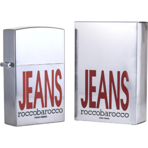 Nước hoa, dầu thơm Rocco Barocco Silver Jeans Eau De Parfum Spray (New Packaging) 75 ml