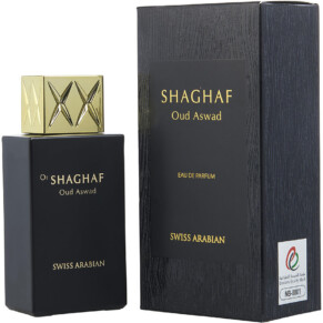 Nước hoa, dầu thơm Shaghaf Oud Aswad Eau De Parfum Spray 75 ml