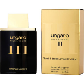 Nước hoa, dầu thơm Ungaro Iii Gold & Bold Eau De Toilette Spray (Limited Edition) 100 ml