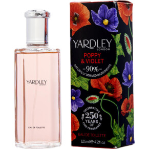 Nước hoa, dầu thơm Yardley Poppy & Violet Eau De Toilette Spray 125 ml